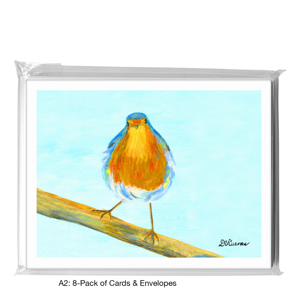 American Robin, Greeting Card (8210A), A2 Card 8-Pack, www.printedcanvas.com