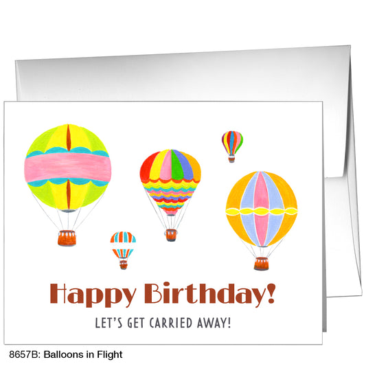 Balloons In Flight, Greeting Card (8657B), A2, printedcanvas.com