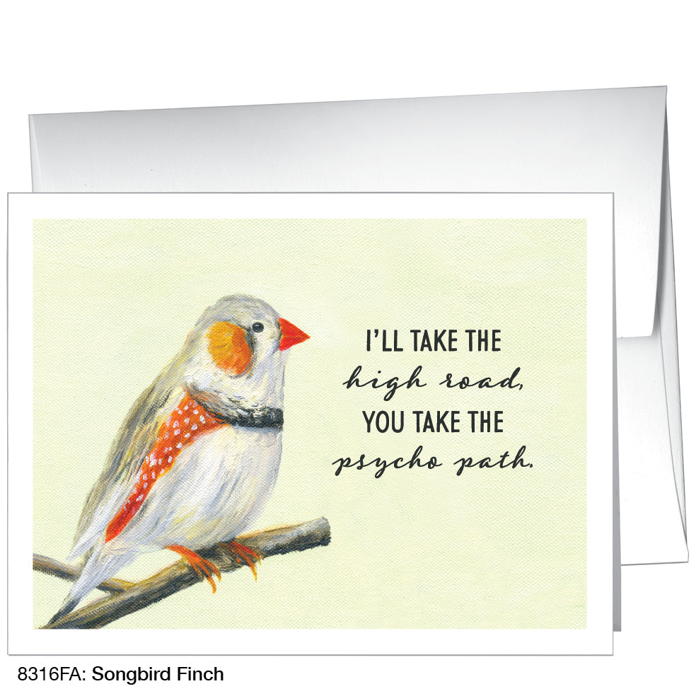 Songbird Finch, Greeting Card (8316FA), A2, printedcanvas.com