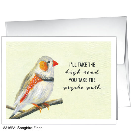 Songbird Finch, Greeting Card (8316FA), A2, printedcanvas.com
