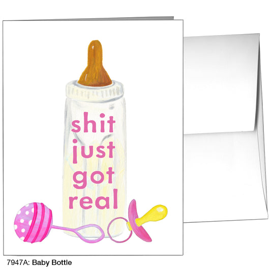 Baby Bottle, Greeting Card (7947A), A2, printedcanvas.com