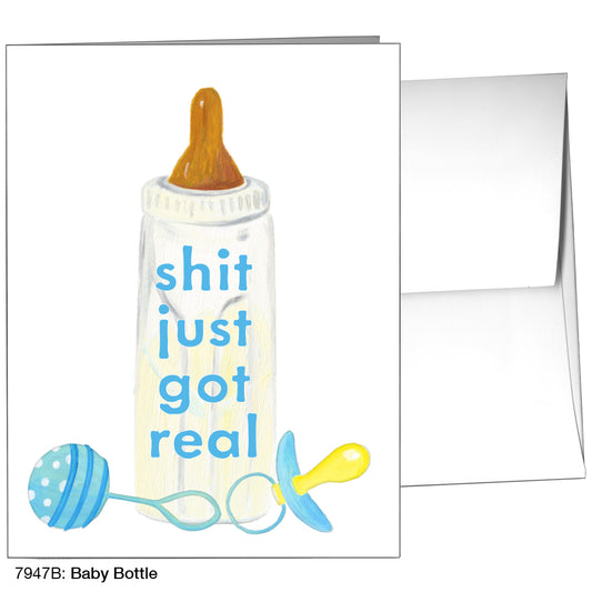 Baby Bottle, Greeting Card (7947B), A2, printedcanvas.com