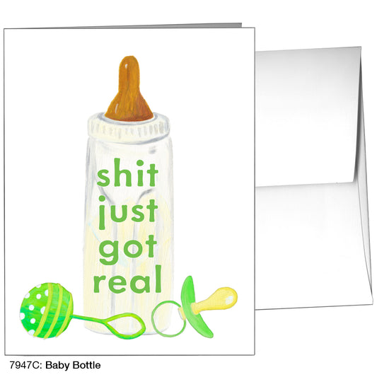 Baby Bottle, Greeting Card (7947C), A2, printedcanvas.com
