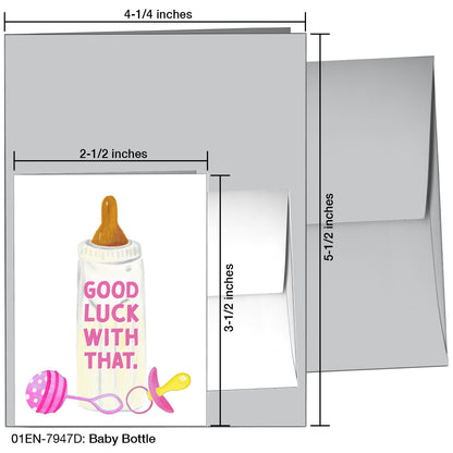 Baby Bottle, Greeting Card (7947D), Enclosure, printedcanvas.com