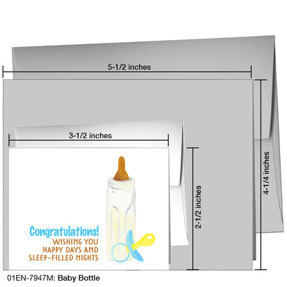 Baby Bottle, Greeting Card (7947M), Enclosure, printedcanvas.com
