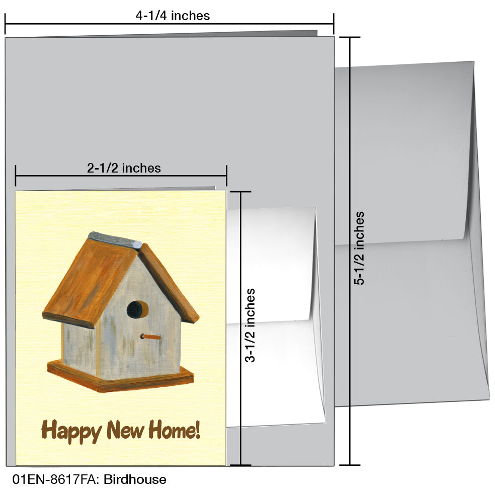 Birdhouse, Greeting Card (8617FA), Enclosure Card, printedcanvas.com