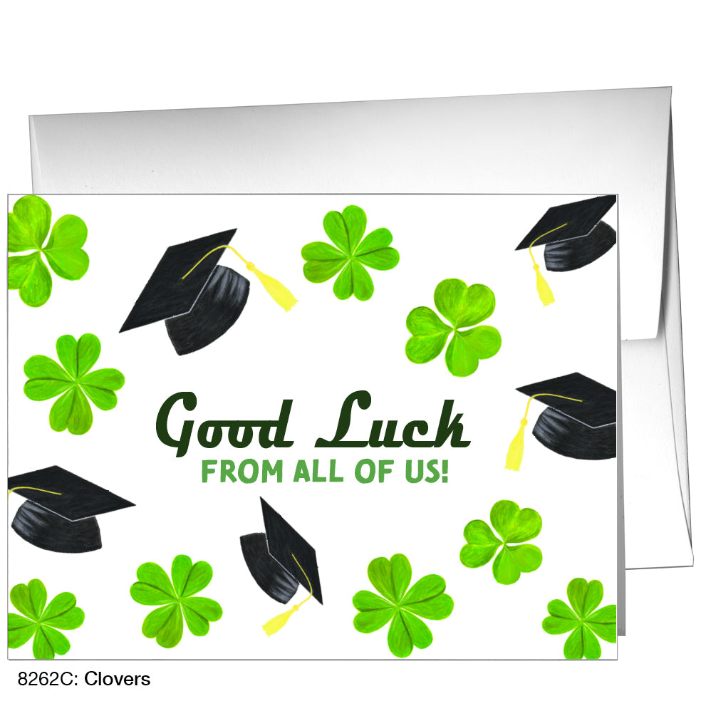 Clovers, Greeting Card (8262C), A2 Card Front, www.printedcanvas.com