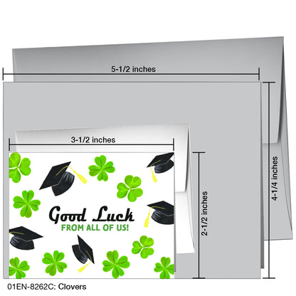 Clovers, Greeting Card (8262C), Enclosure Card, www.printedcanvas.com