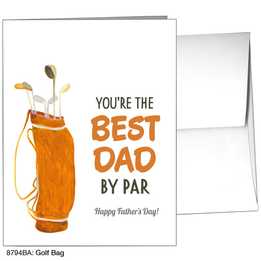 Golf Bag, Greeting Card (8794BA), A2 Card Front, www.printedcanvas.com