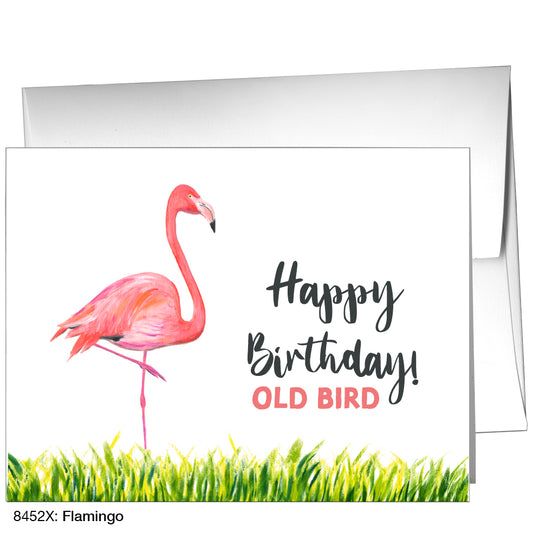 Flamingo, Greeting Card (8452X), A2 Card, www.printedcanvas.com