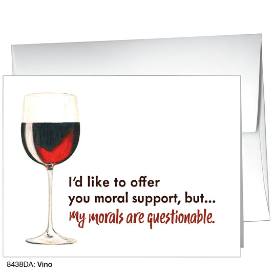 Vino, Greeting Card (8438DA), A2 Card Front, www.printedcanvas.com