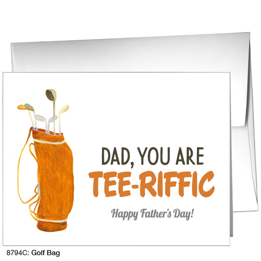 Golf Bag, Greeting Card (8794C), A2 Card Front, www.printedcanvas.com