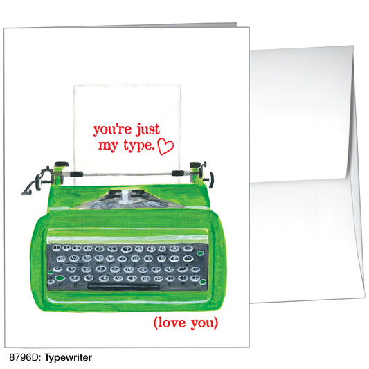 Typewriter, Greeting Card (8796D), A2, printedcanvas.com