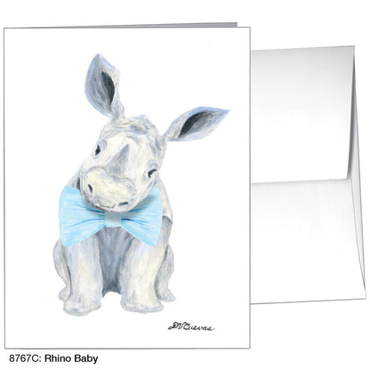 Rhino Baby, Greeting Card (8767C), A2, printedcanvas.com