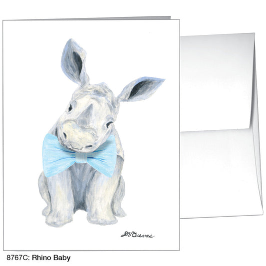 Rhino Baby, Greeting Card (8767C), A2, printedcanvas.com