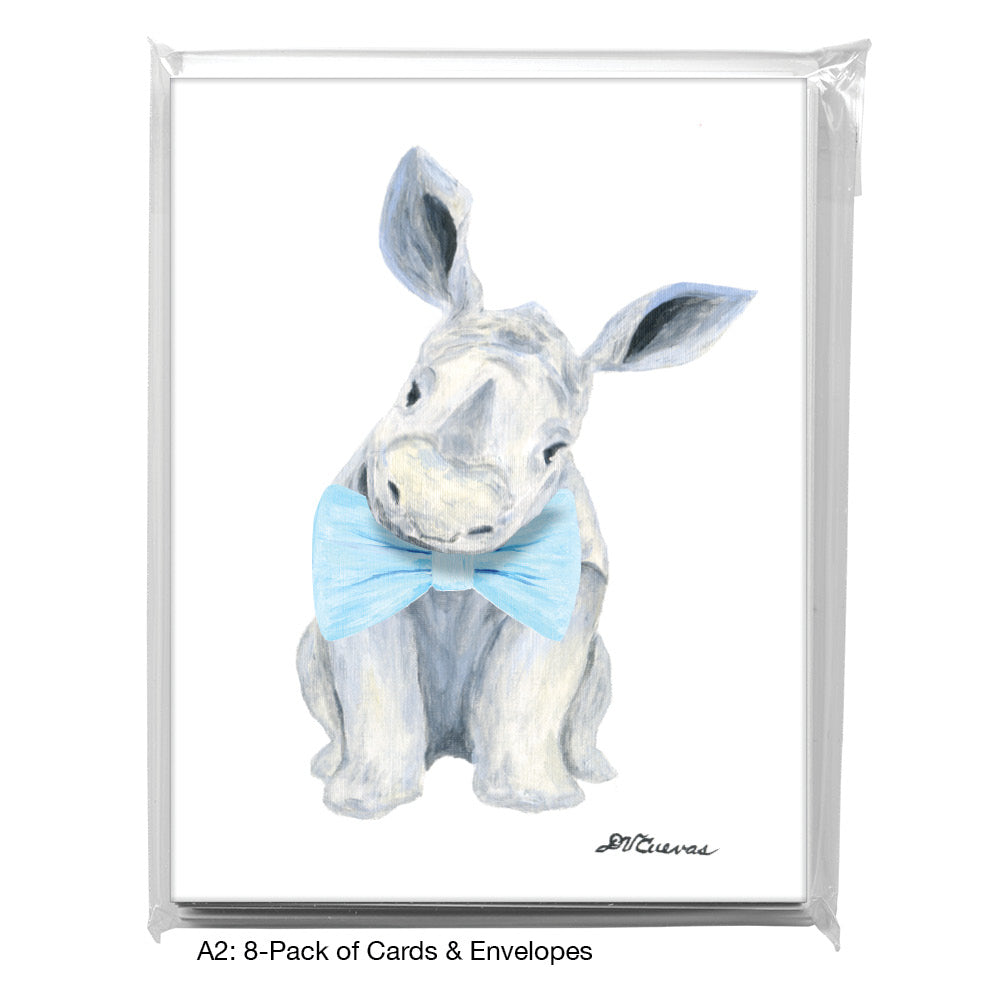 Rhino Baby, Greeting Card (8767C), A2 8-Pack, printedcanvas.com