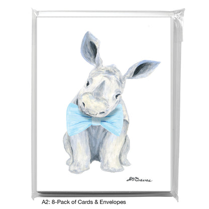 Rhino Baby, Greeting Card (8767C), A2 8-Pack, printedcanvas.com