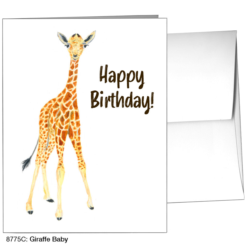 Giraffe Baby, Greeting Card (8775C), A2 Card, www.printedcanvas.com