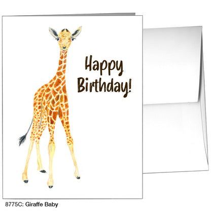 Giraffe Baby, Greeting Card (8775C), A2 Card, www.printedcanvas.com
