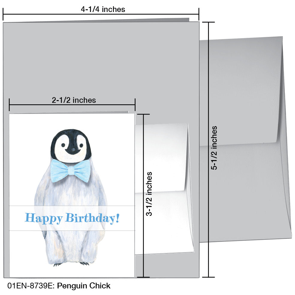 Penguin Chick, Greeting Card (8739E), Enclosure, printedcanvas.com