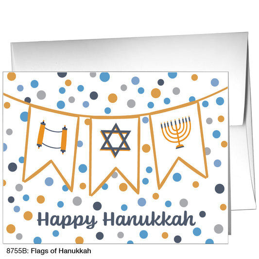 Flags of Hanukkah, Greeting Card (8755B), A2, printedcanvas.com