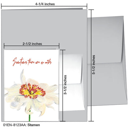 Stamen, Greeting Card (8123AA), Enclosure, printedcanvas.com