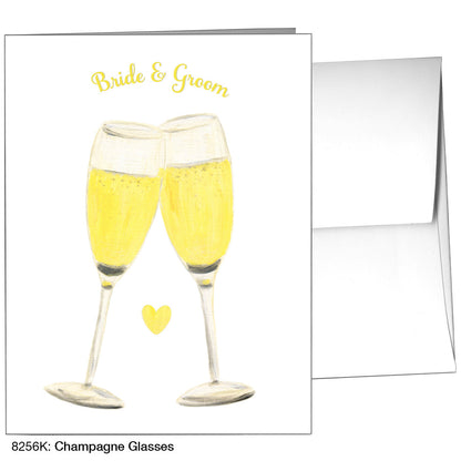 Champagne Glasses, Greeting Card (8256K), A2, printedcanvas.com