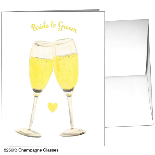 Champagne Glasses, Greeting Card (8256K), A2, printedcanvas.com