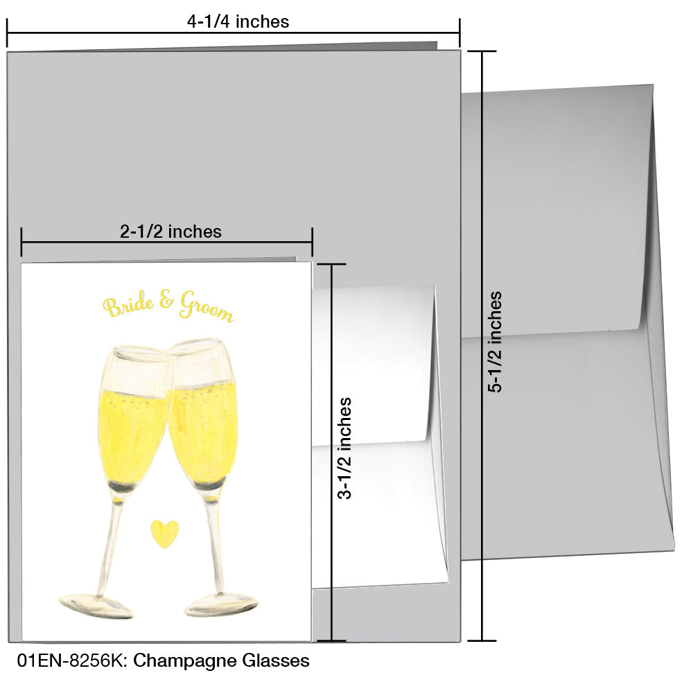 Champagne Glasses, Greeting Card (8256K), Enclosure, printedcanvas.com