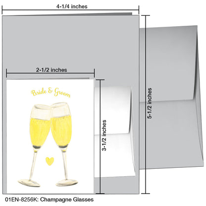 Champagne Glasses, Greeting Card (8256K), Enclosure, printedcanvas.com