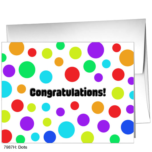 Dots, Greeting Card (7987H), A2, printedcanvas.com