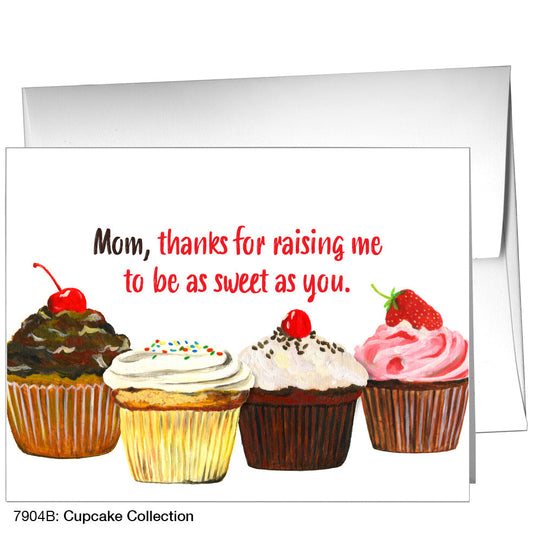 Cupcake Collection, Greeting Card (7904B), A2 Card Front, www.printedcanvas.com