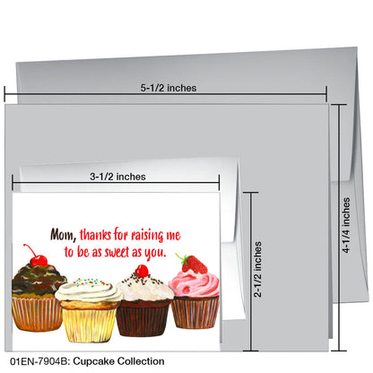 Cupcake Collection, Greeting Card (7904B), Enclosure Card, www.printedcanvas.com