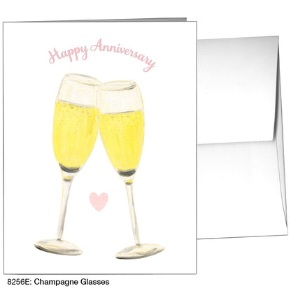 Champagne Glasses, Greeting Card (8256E), A2, printedcanvas.com