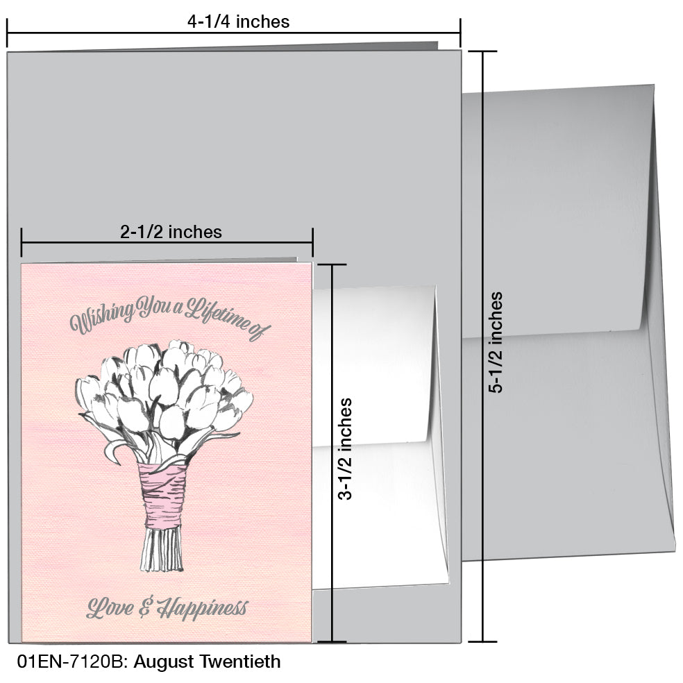 August Twentieth, Greeting Card (7120B), Enclosure, printedcanvas.com