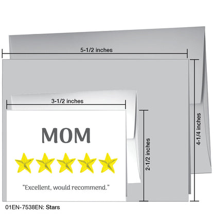 Stars, Greeting Card (7538EN), Enclosure Card, printedcanvas.com