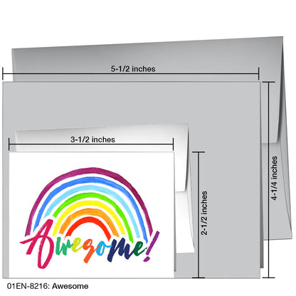 Awesome, Greeting Card (8216A), Enclosure Card, printedcanvas.com
