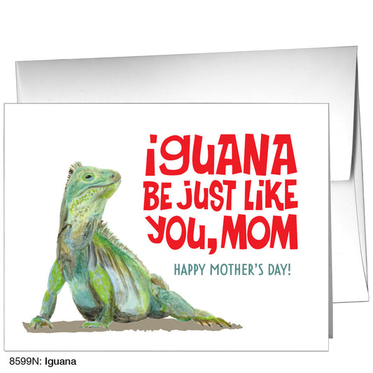 Iguana, Greeting Card (8599N), A2 Card Front, www.printedcanvas.com