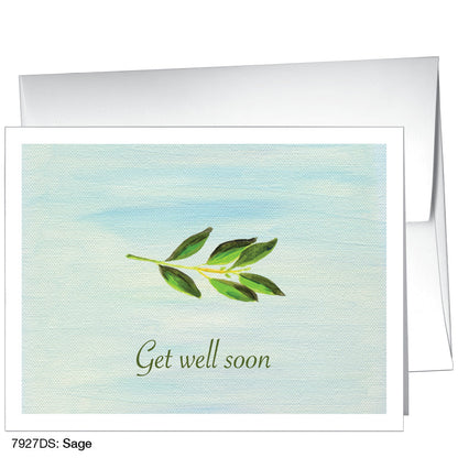 Sage, Greeting Card (7927DS), A2 Card Front, www.printedcanvas.com