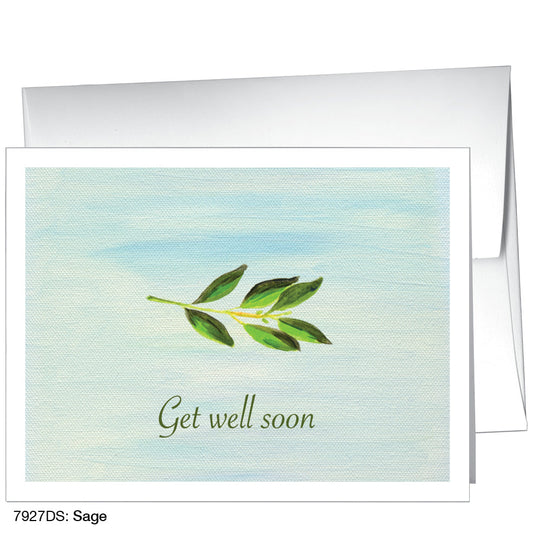 Sage, Greeting Card (7927DS), A2 Card Front, www.printedcanvas.com