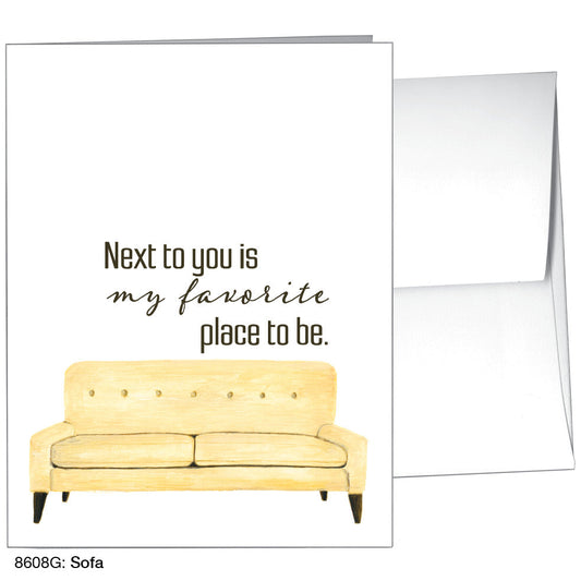 Sofa, Greeting Card (8608G), A2, printedcanvas.com