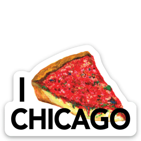 Pizza Deep Dish, Sticker (8749C) - Printed Canvas