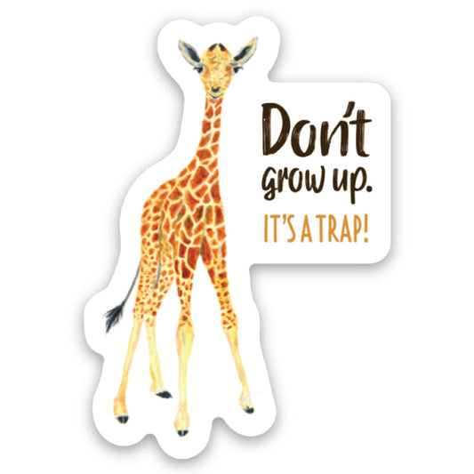 Giraffe Baby, Sticker (8775B) - Printed Canvas