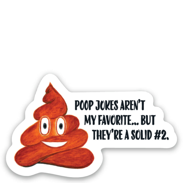 Poop, Sticker (8114AS) - Printed Canvas