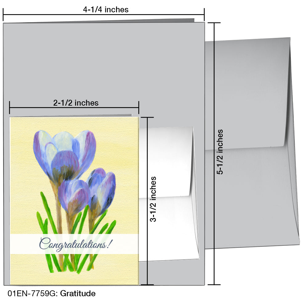 Gratitude, Greeting Card (7759G), Enclosure Card, printedcanvas.com