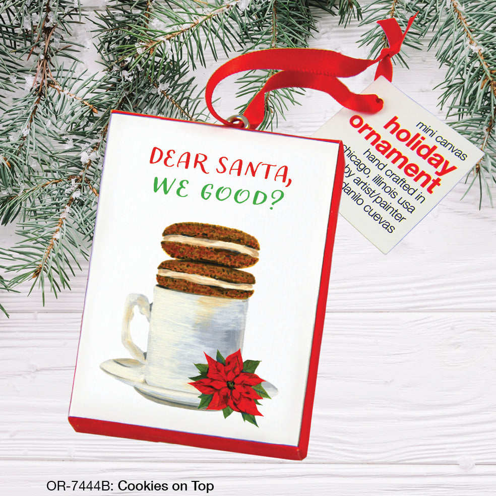 Cookies On Top, Ornament (OR-7444B), Front, printedcanvas.com