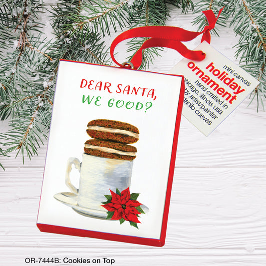 Cookies On Top, Ornament (OR-7444B), Front, printedcanvas.com