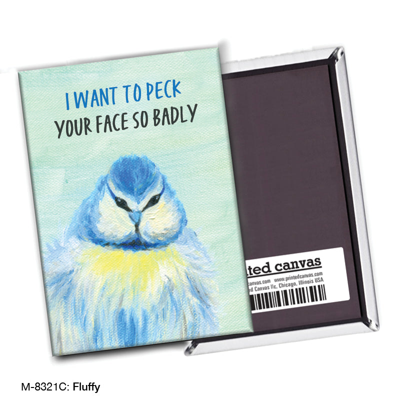 Fluffy, Magnet (M-8321C), Front, printedcanvas.com