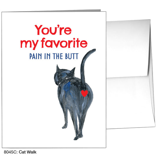 Cat Walk, Greeting Card (8045C), A2, printedcanvas.com