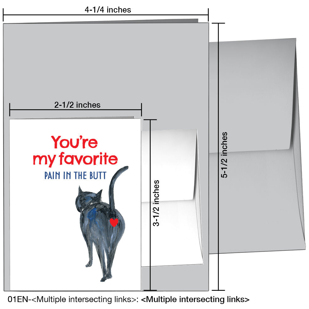 Cat Walk, Greeting Card (8045C), Enclosure, printedcanvas.com